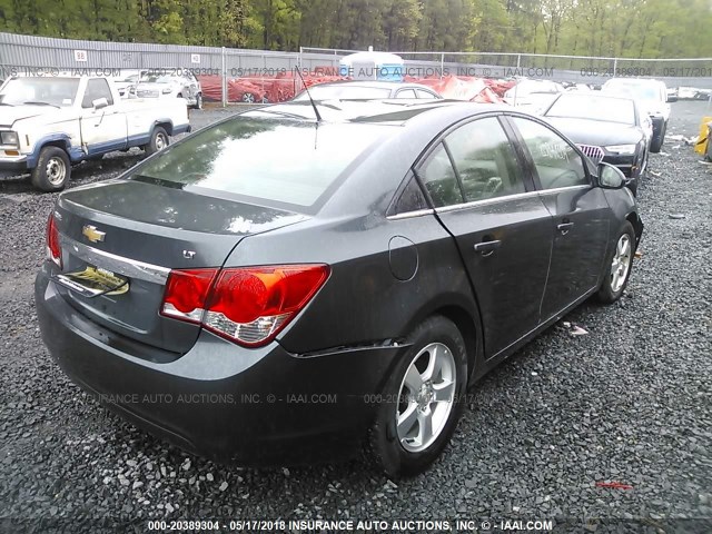 1G1PC5SB5D7162942 - 2013 CHEVROLET CRUZE LT BLACK photo 4