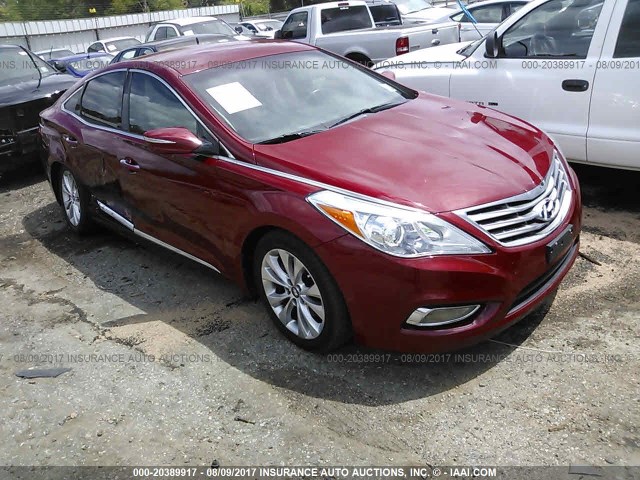 KMHFG4JG5EA348799 - 2014 HYUNDAI AZERA RED photo 1