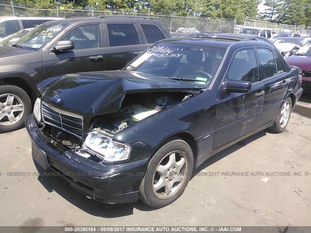 WDBHA29G5XA691136 - 1999 MERCEDES-BENZ C 280 BLACK photo 2