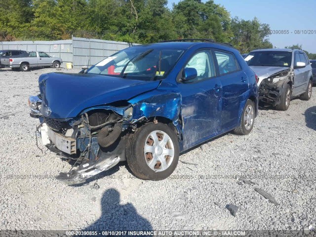2T1KU40E19C150699 - 2009 TOYOTA COROLLA MATRIX  BLUE photo 2