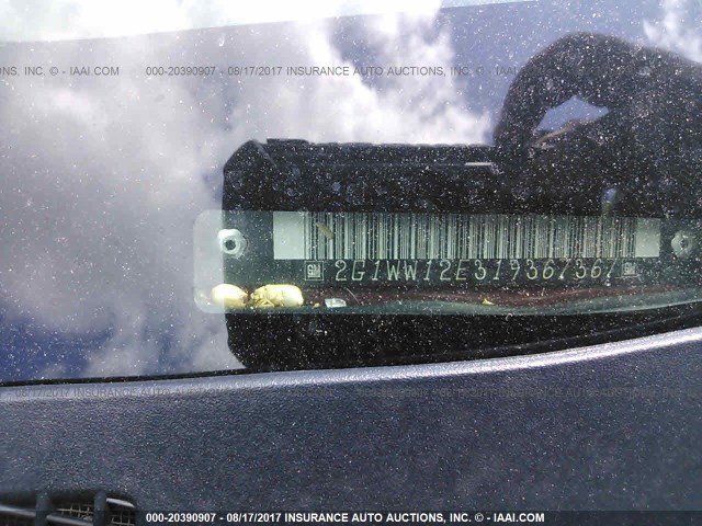 2G1WW12E319367367 - 2001 CHEVROLET MONTE CARLO LS 勃艮第红 照片 9