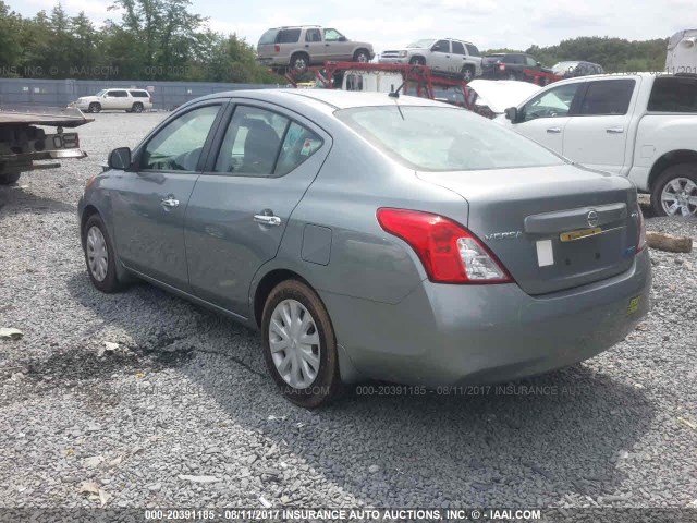 3N1CN7AP5CL829062 - 2012 NISSAN VERSA S/SV/SL GRAY photo 3