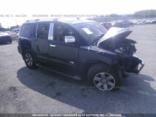 5N1AA08AX5N726310 - 2005 NISSAN ARMADA SE/LE BLACK photo 1