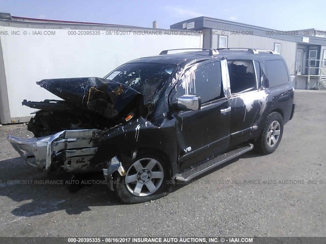 5N1AA08AX5N726310 - 2005 NISSAN ARMADA SE/LE BLACK photo 2