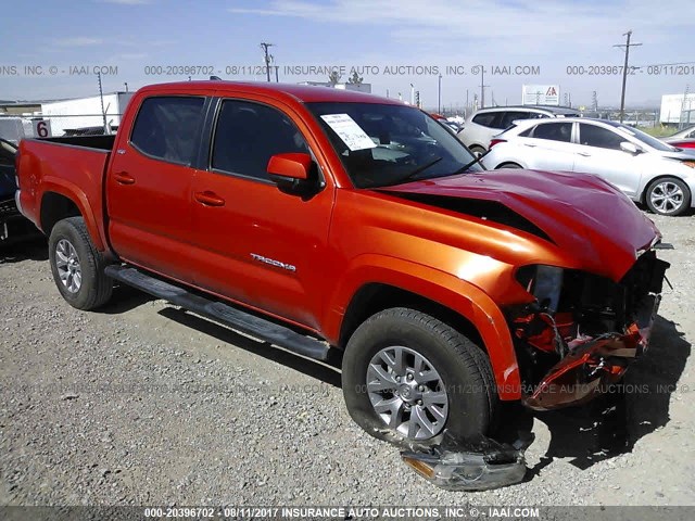 3TMAZ5CN7GM023166 - 2016 TOYOTA TACOMA DBL CAB/SR5/TRD SPORT/OR ORANGE photo 1