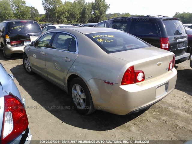 1G1ZG57B38F192877 - 2008 CHEVROLET MALIBU LS 金色 照片 3