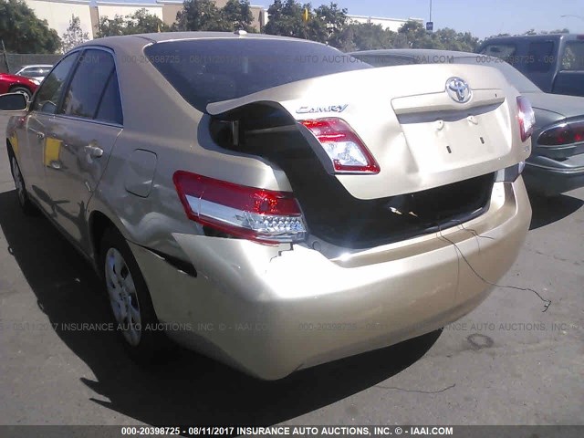 4T1BF3EK9BU713246 - 2011 TOYOTA CAMRY SE/LE/XLE GOLD photo 6