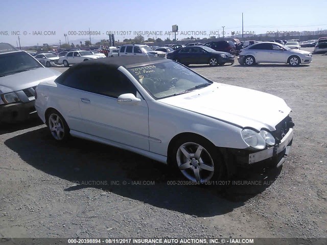 WDBTK56FX9T105235 - 2009 MERCEDES-BENZ CLK 350 WHITE photo 1