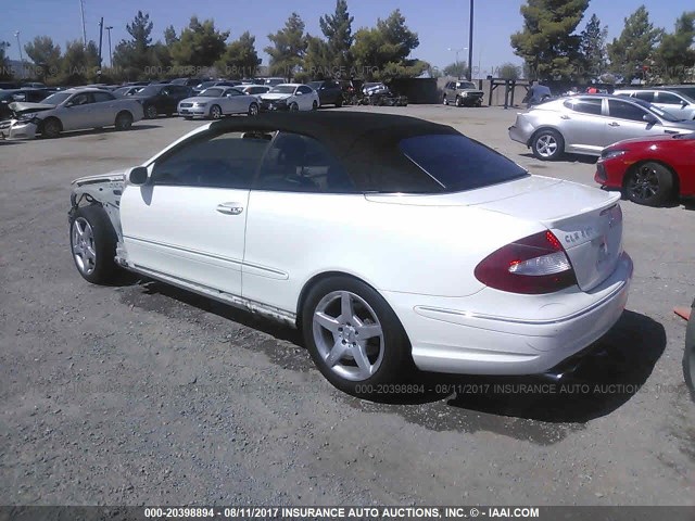 WDBTK56FX9T105235 - 2009 MERCEDES-BENZ CLK 350 WHITE photo 3