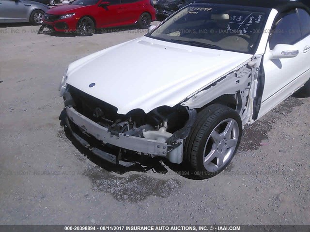 WDBTK56FX9T105235 - 2009 MERCEDES-BENZ CLK 350 WHITE photo 6