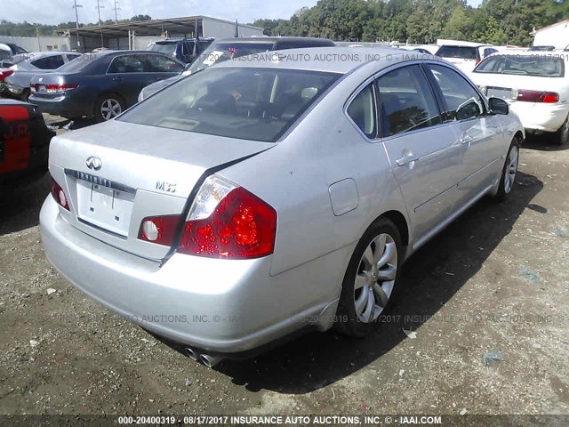 JNKAY01E76M111040 - 2006 INFINITI M35 SPORT SILVER photo 4