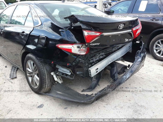 4T1BF1FK2FU066830 - 2015 TOYOTA CAMRY LE/XLE/SE/XSE BLACK photo 6