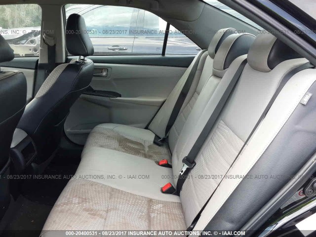 4T1BF1FK2FU066830 - 2015 TOYOTA CAMRY LE/XLE/SE/XSE BLACK photo 8