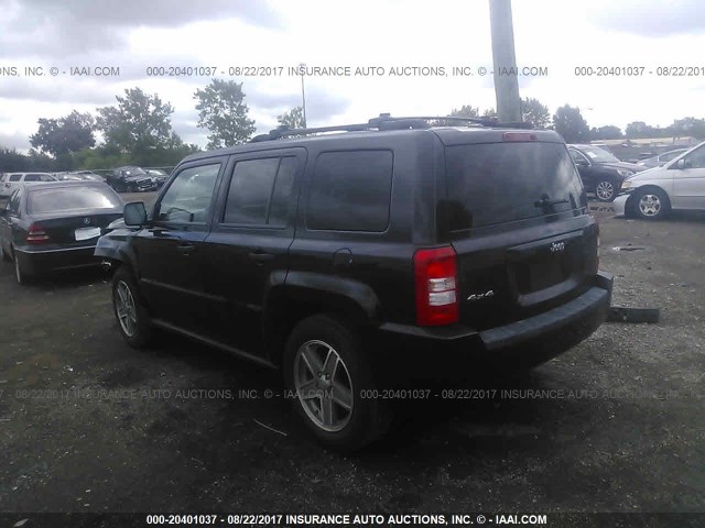 1J8FF28W77D365994 - 2007 JEEP PATRIOT SPORT BLACK photo 3