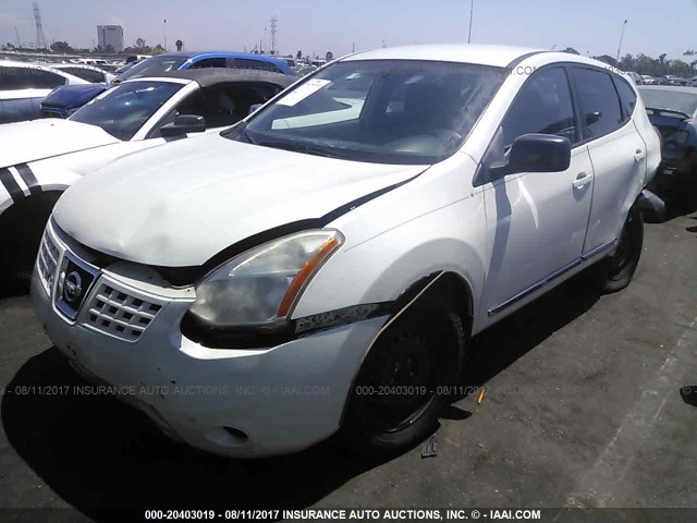 JN8AS58T18W306695 - 2008 NISSAN ROGUE S/SL WHITE photo 2