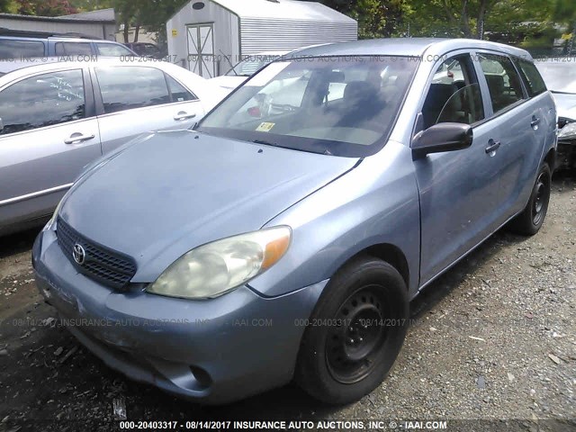 2T1LR32E66C557765 - 2006 TOYOTA COROLLA MATRIX XR BLUE photo 2