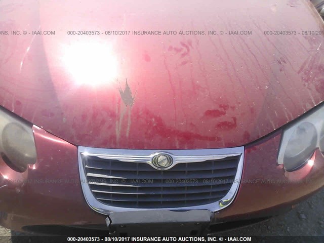 2C3AE66G63H507275 - 2003 CHRYSLER 300M RED photo 10