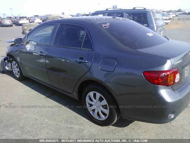 JTDBL40E89J009412 - 2009 TOYOTA COROLLA LE/XLE GRAY photo 3