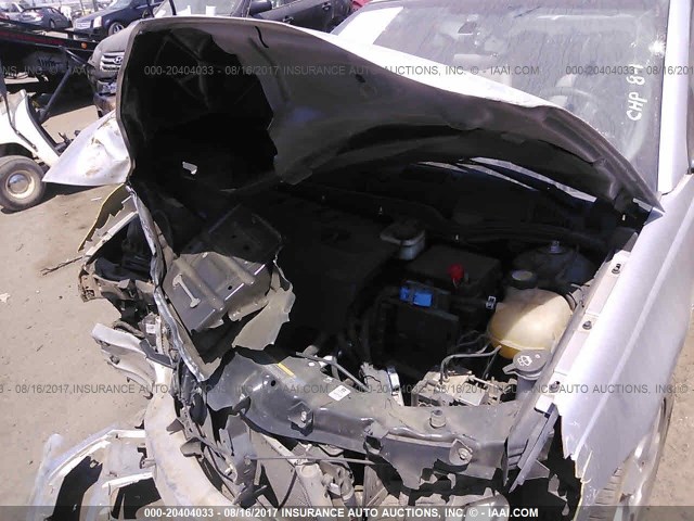 1G8AL55B86Z177557 - 2006 SATURN ION LEVEL 3 SILVER photo 10