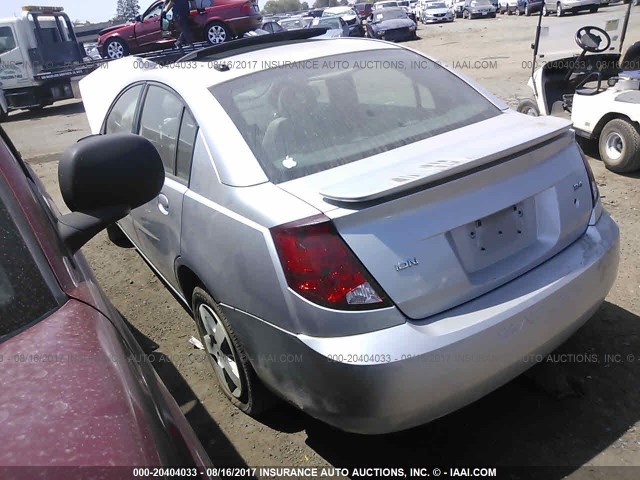 1G8AL55B86Z177557 - 2006 SATURN ION LEVEL 3 SILVER photo 3