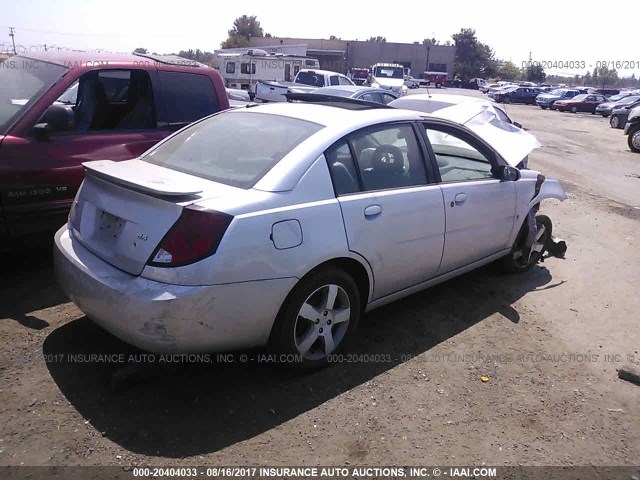 1G8AL55B86Z177557 - 2006 SATURN ION LEVEL 3 SILVER photo 4