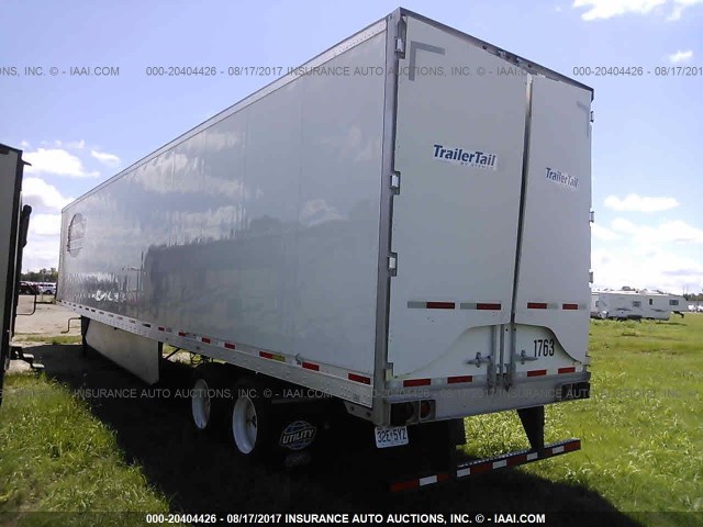 1UYVS2534J3190613 - 2018 UTILITY TRAILER MFG DRY VAN  WHITE photo 3