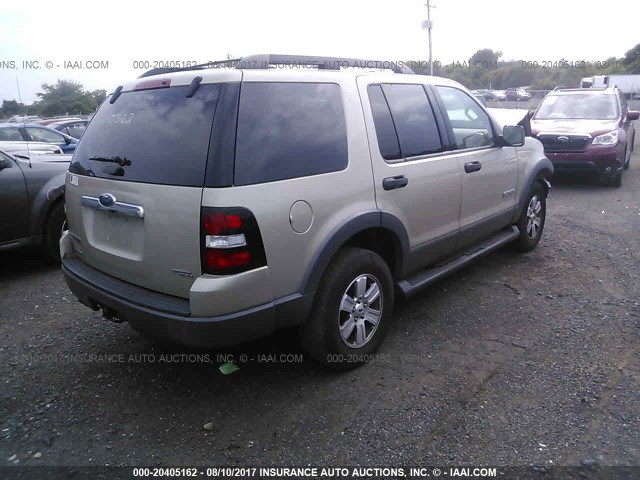 1FMEU73E06UA12043 - 2006 FORD EXPLORER XLT GOLD photo 4