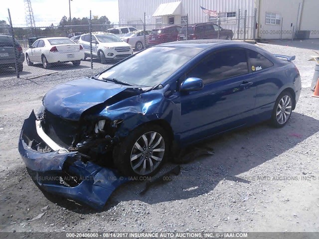 2HGFG21599H703036 - 2009 HONDA CIVIC SI BLUE photo 2