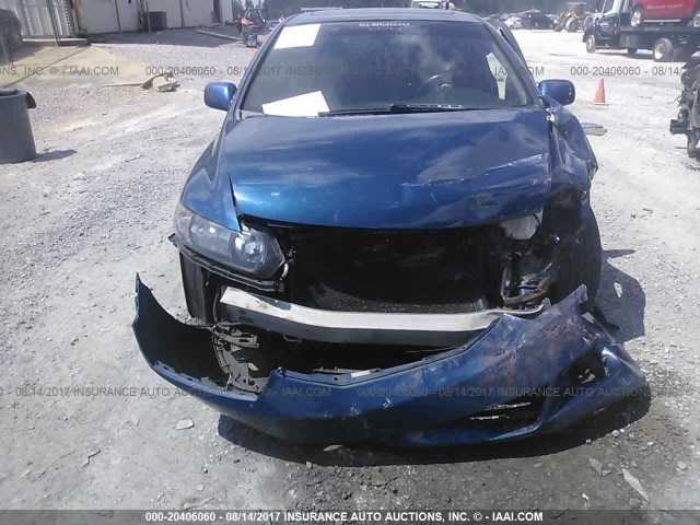 2HGFG21599H703036 - 2009 HONDA CIVIC SI BLUE photo 6