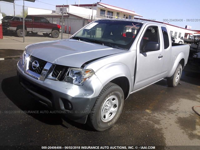 1N6BD0CT1FN752219 - 2015 NISSAN FRONTIER S/SV SILVER photo 2