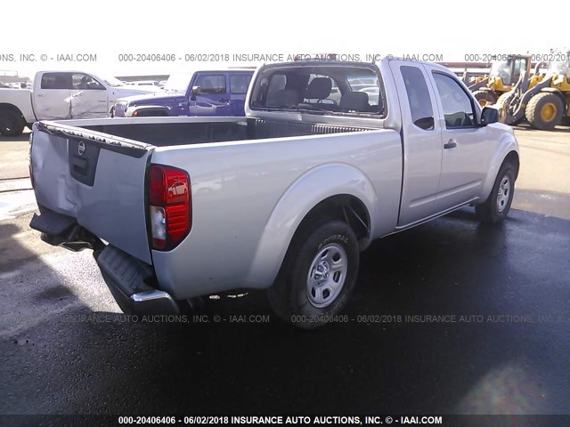 1N6BD0CT1FN752219 - 2015 NISSAN FRONTIER S/SV SILVER photo 4