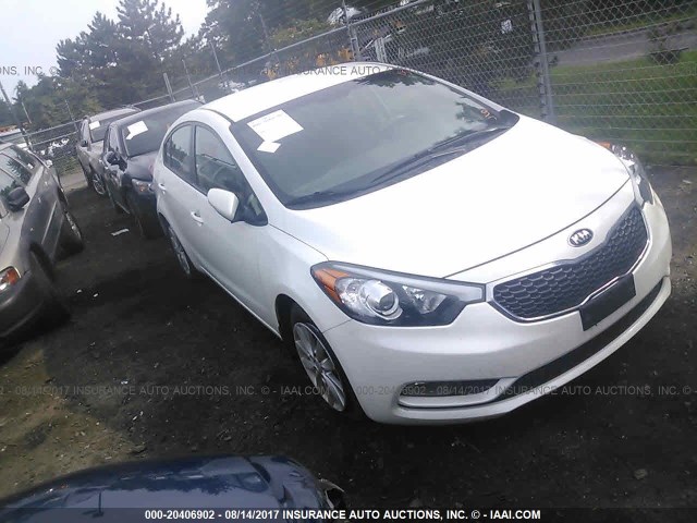 KNAFX4A6XG5445940 - 2016 KIA FORTE LX WHITE photo 1