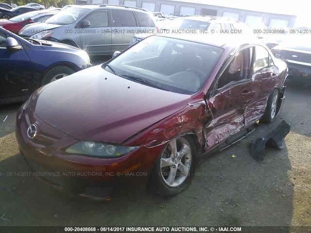 1YVHP80C175M05783 - 2007 MAZDA 6 I RED photo 2