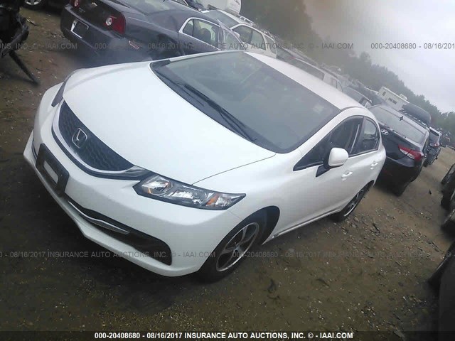 2HGFB2F71FH509654 - 2015 HONDA CIVIC SE WHITE photo 2