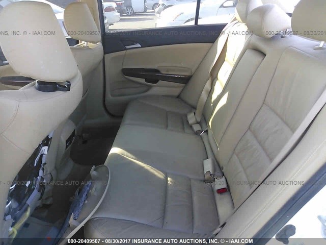 1HGCP2F82CA065577 - 2012 HONDA ACCORD EXL WHITE photo 8