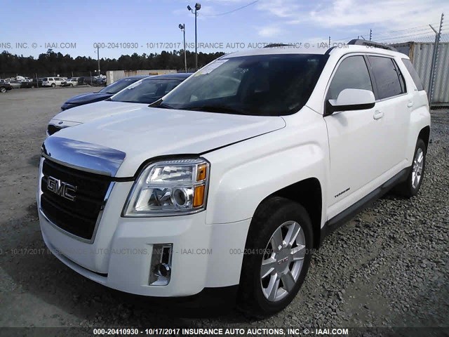 2GKALSEK2D6313201 - 2013 GMC TERRAIN SLE WHITE photo 2