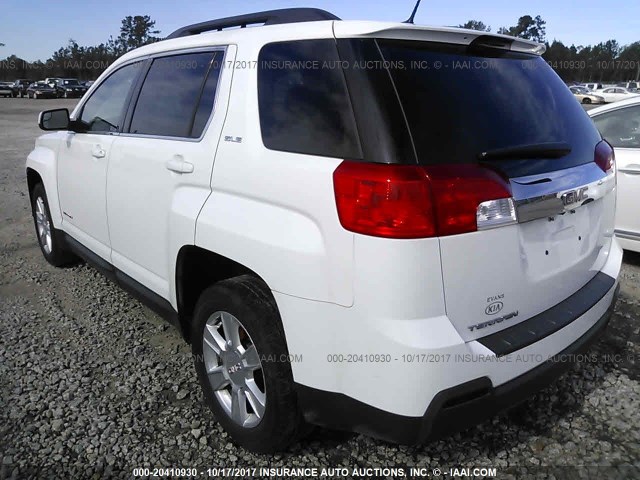 2GKALSEK2D6313201 - 2013 GMC TERRAIN SLE WHITE photo 3