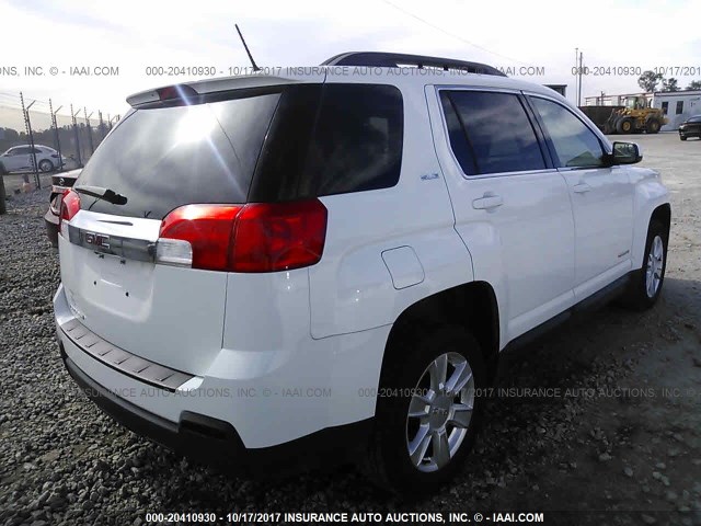 2GKALSEK2D6313201 - 2013 GMC TERRAIN SLE WHITE photo 4