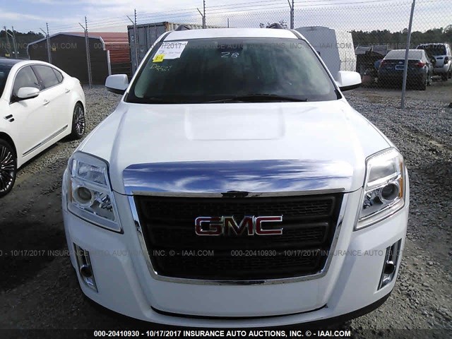 2GKALSEK2D6313201 - 2013 GMC TERRAIN SLE WHITE photo 6