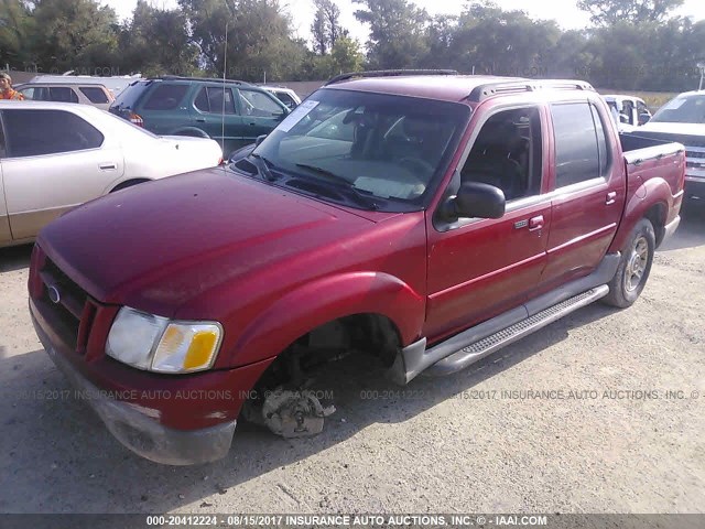 1FMZU67E63UC31719 - 2003 FORD EXPLORER SPORT TR  MAROON photo 2