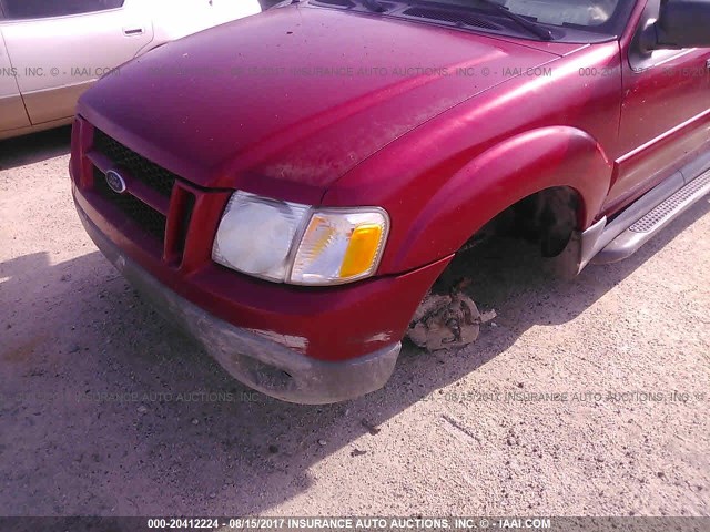 1FMZU67E63UC31719 - 2003 FORD EXPLORER SPORT TR  MAROON photo 6