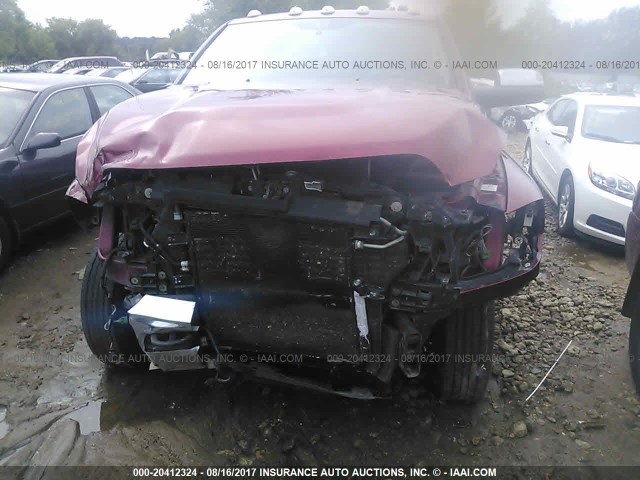 3C63DRJL7CG194421 - 2012 DODGE RAM 3500 LARAMIE MAROON photo 6