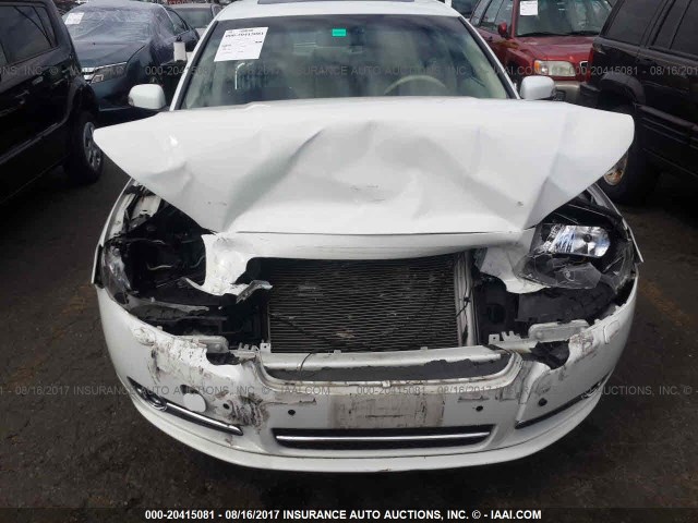 YV1940AS7B1144910 - 2011 VOLVO S80 3.2 WHITE photo 6