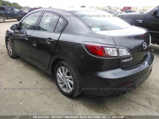 JM1BL1VF8C1503681 - 2012 MAZDA 3 I GRAY photo 3