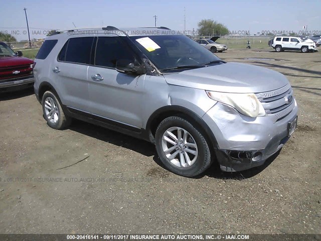 1FM5K7D87EGC57305 - 2014 FORD EXPLORER XLT SILVER photo 1