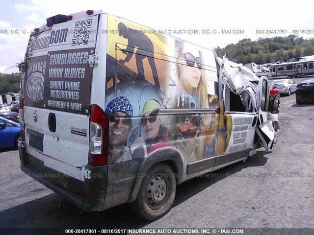 3C6TRVPG4GE115499 - 2016 RAM PROMASTER 2500 2500 HIGH WHITE photo 4