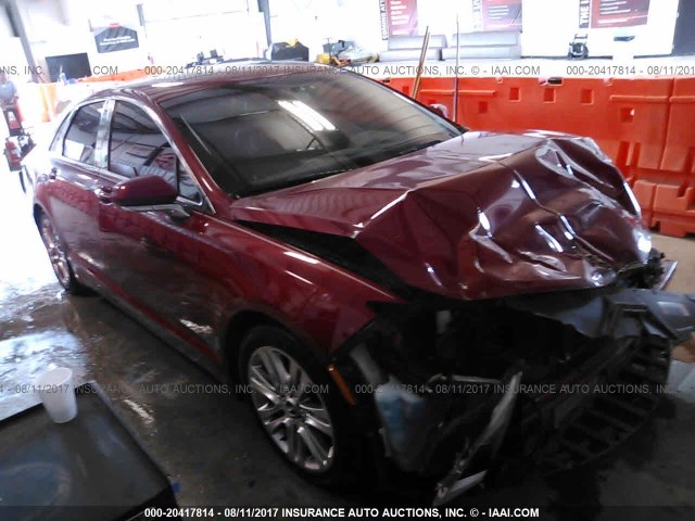 3LN6L2G99DR805594 - 2013 LINCOLN MKZ RED photo 1