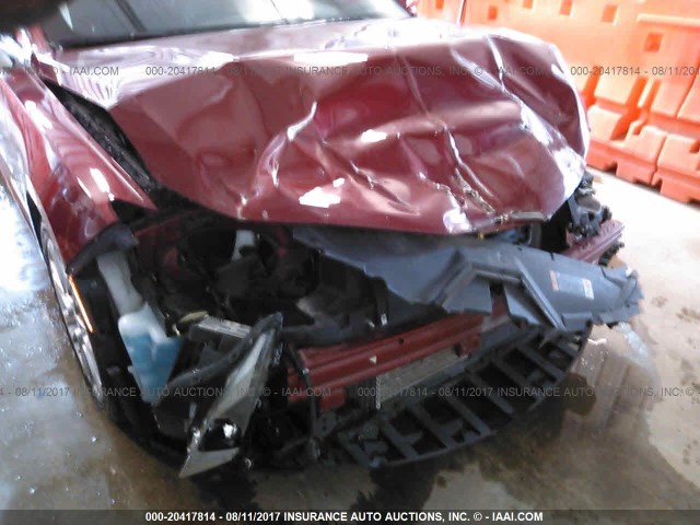 3LN6L2G99DR805594 - 2013 LINCOLN MKZ RED photo 6