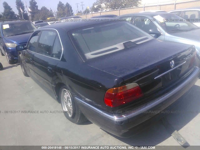 WBAGH8347YDP15685 - 2000 BMW 740 IL BLACK photo 3