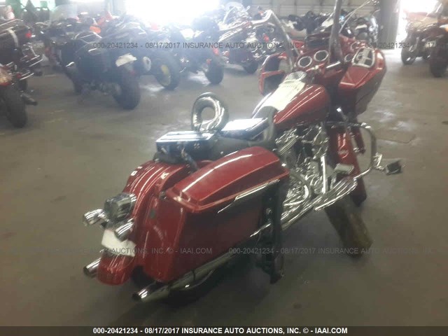 1HD1FSW106Y606521 - 2006 HARLEY-DAVIDSON FLTRI RED photo 4